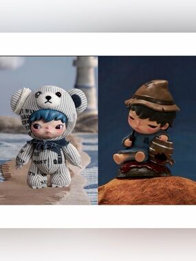 Bundle Sale: POPMART - Hirono Freedom Island Plush Pendant And Tippler